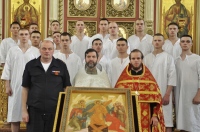 В главном соборе края состоялось Крещение курсантов института МВД